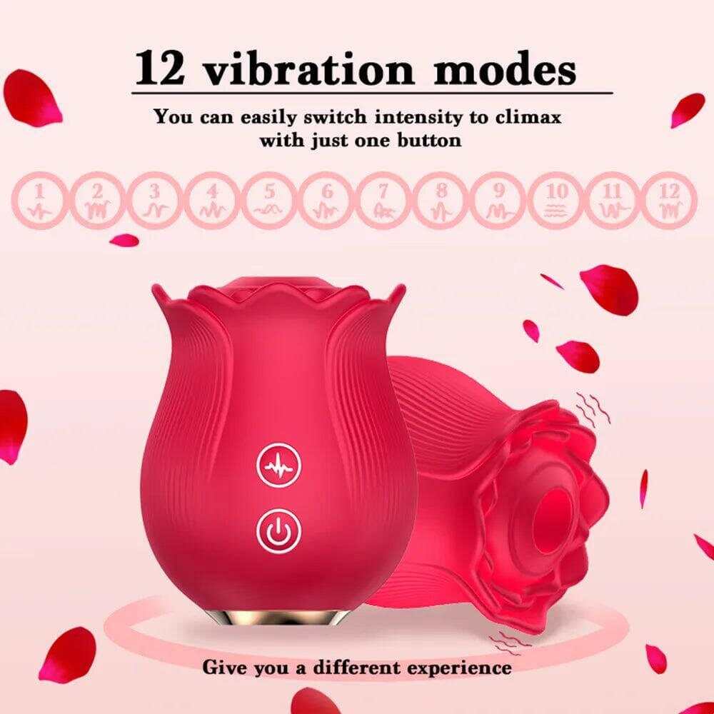 Rose Petal G-Spot Suction Vibrator – Powerful Sucking Vibrations