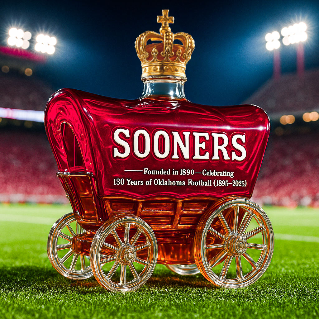 University of Oklahoma Sooner Schooner Whiskey Bottle
