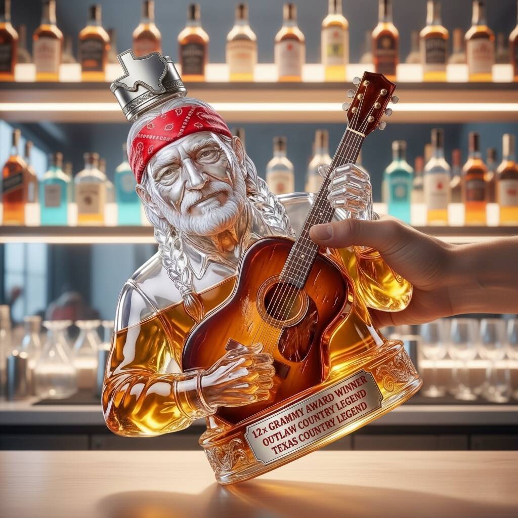 Willie Nelson Whiskey bottle