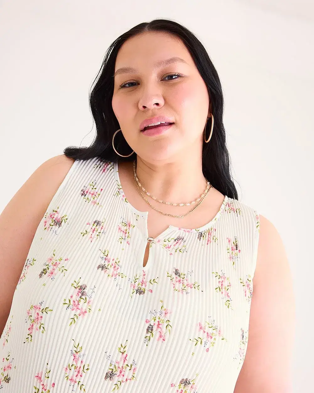 Responsible, Sleeveless Pleat and Release Blouse - PENN. Essentials