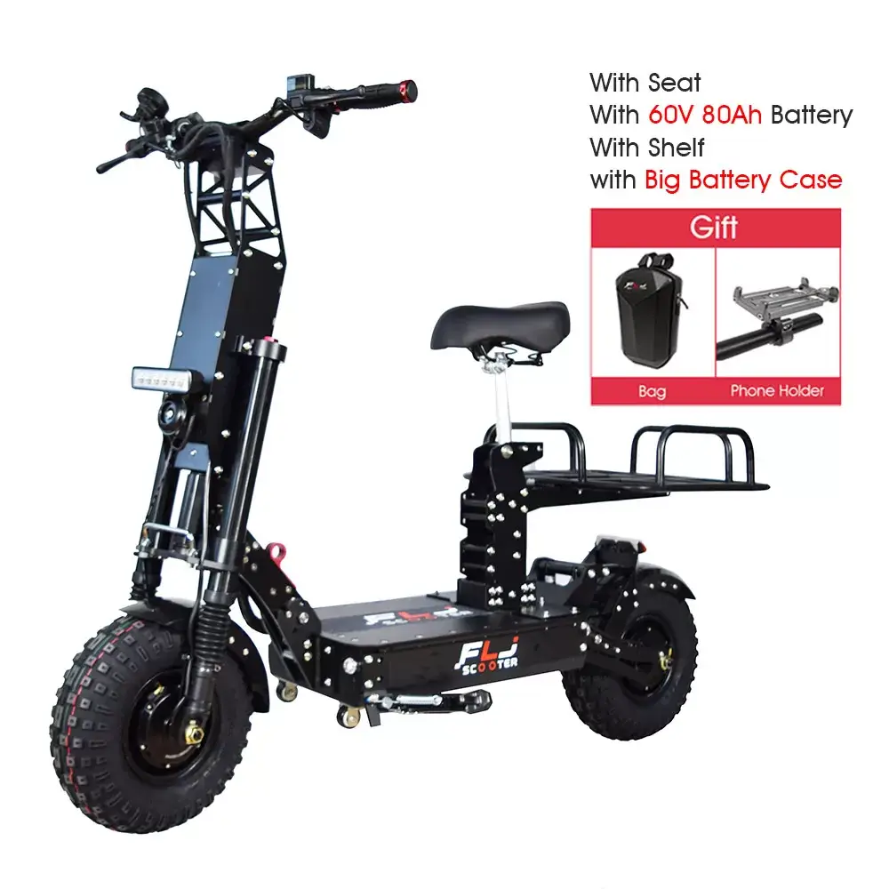 2022 New K14 14inch 8000W Fat wheels skateboard electric scoote with Short Handle fast speed 58MPH
