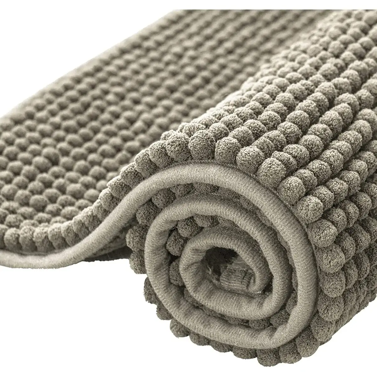 Subrtex Luxury Chenille Bath Rugs Soft Bathroom Mats
