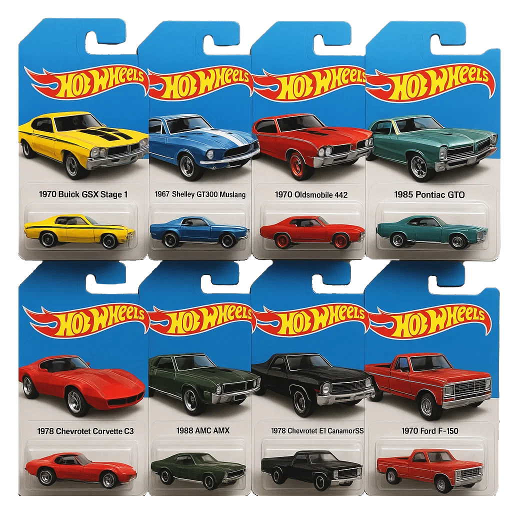Hot Wheels Muscle Toy Car Advent Calendar-24 DAYS