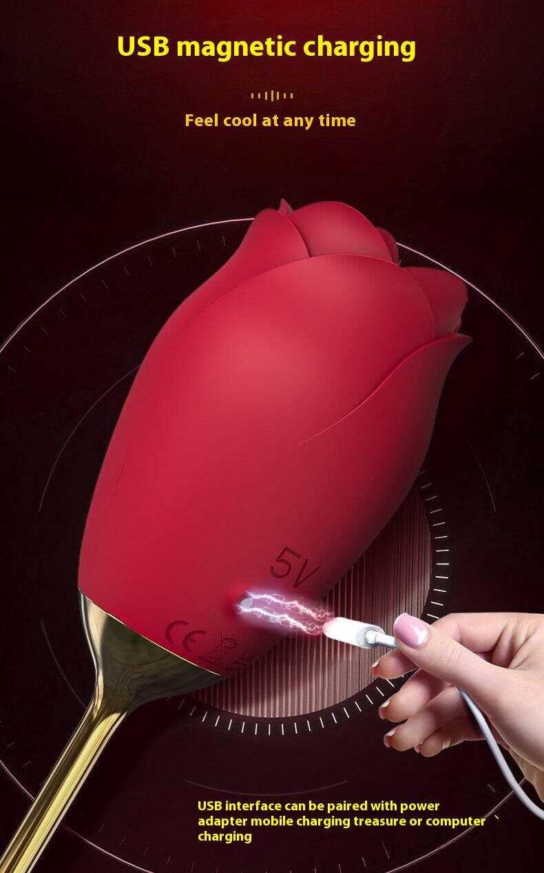 Rose Tongue Licking Sucking Clitoral Vibrator