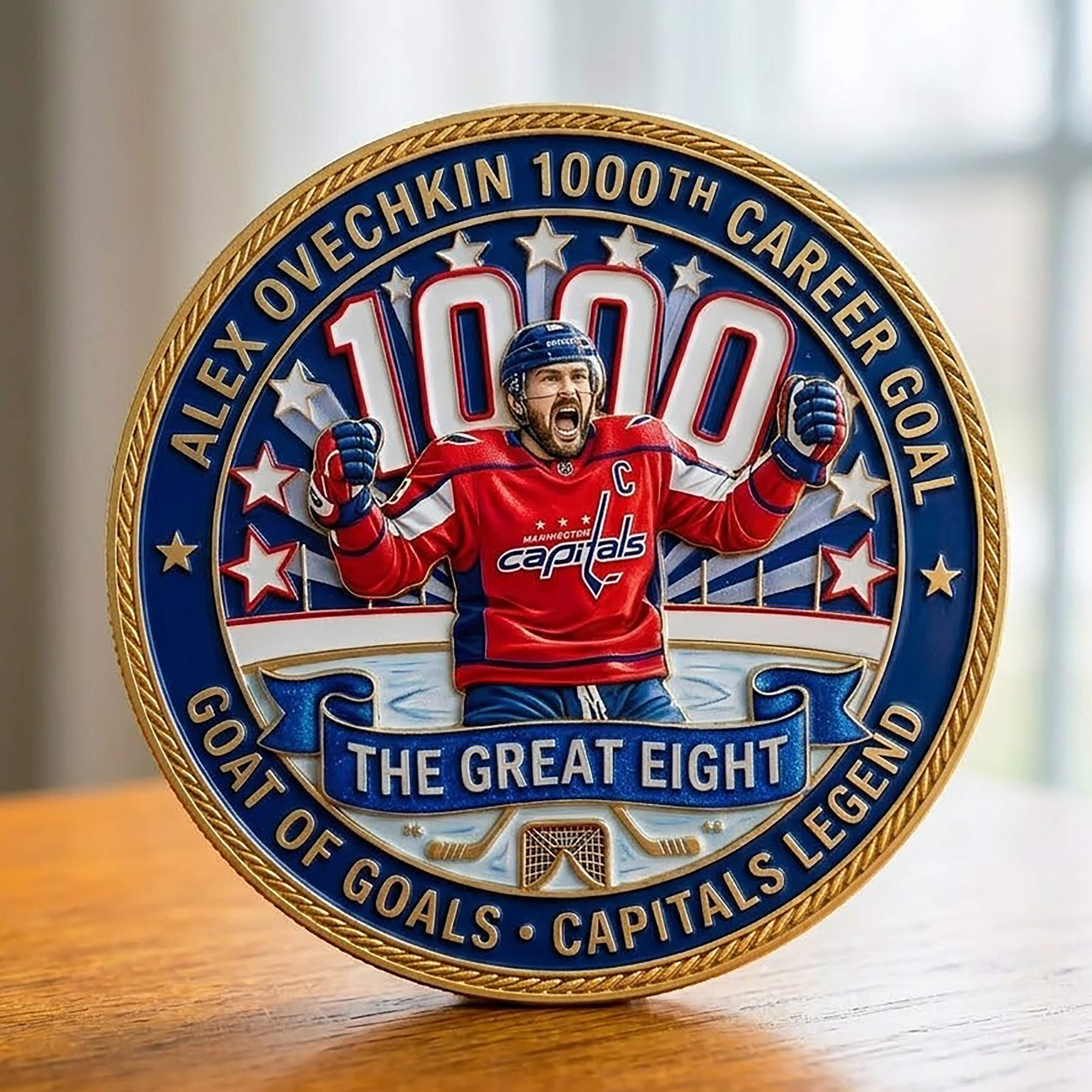 Alex Ovechkin 1000-goal Commemorative Coin