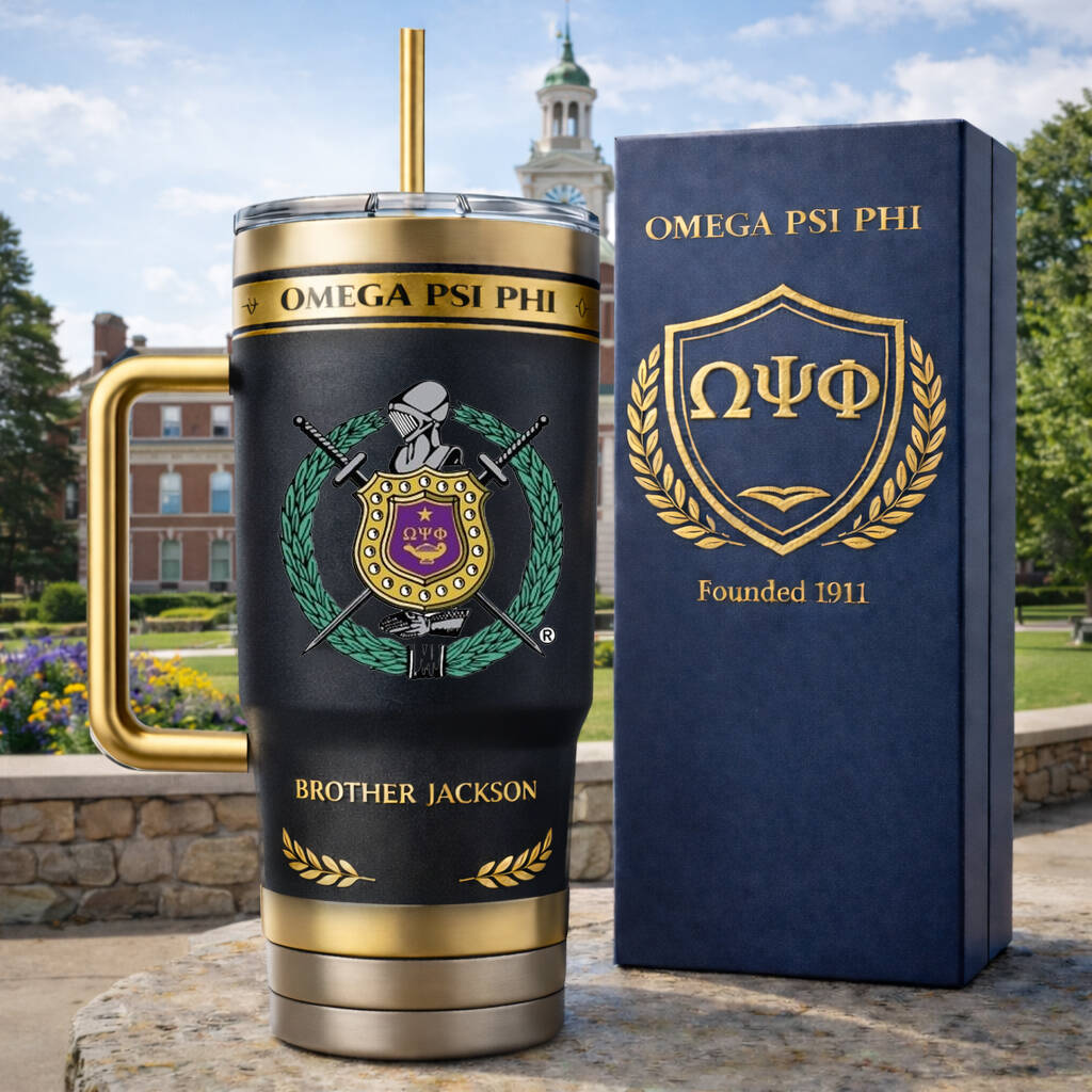 ⚔️ Omega Psi Phi ΩΨΦ Legacy Limited Edition Tumbler