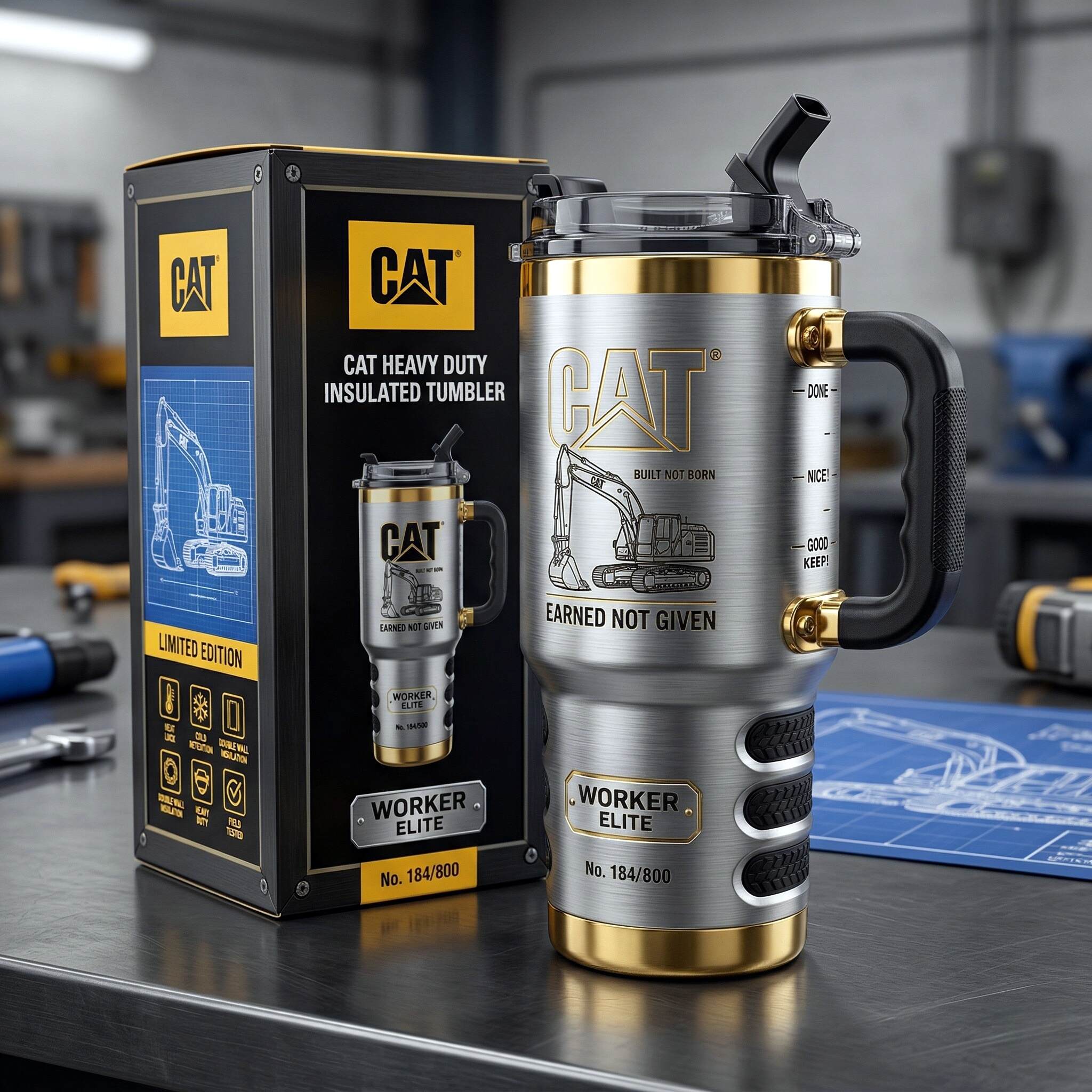 CAT Worker Elite Collector’s Edition Tumbler