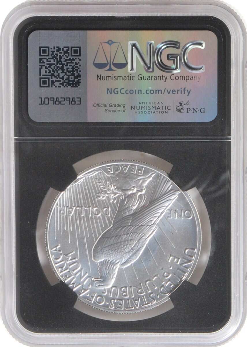 2023 6 PC Morgan and Peace Silver Dollars NGC MS70/PF70/ Reverse PF70 Advance Releases signed by Edmund C. Moy & David Ryder U.S. Mint Directors