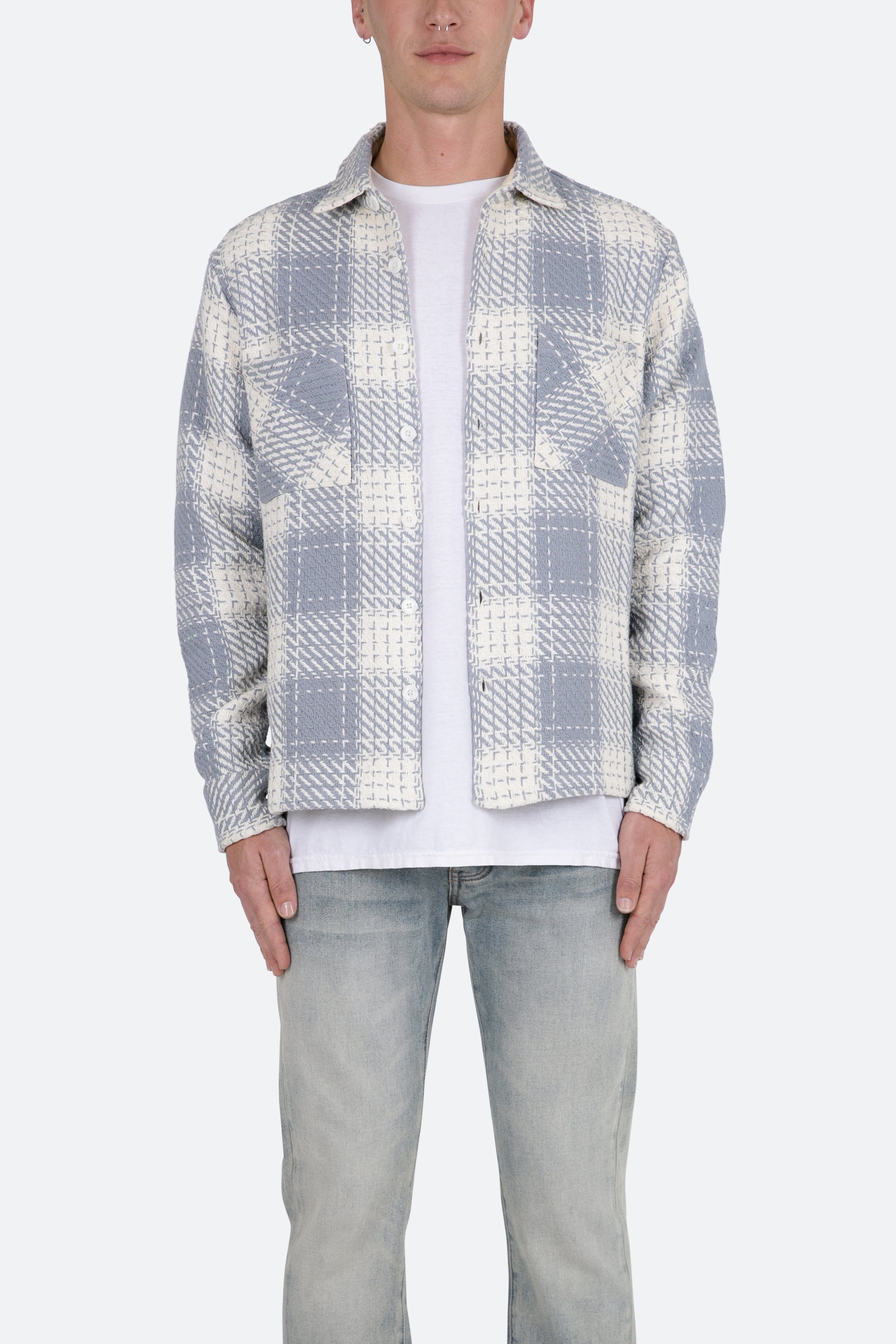 Classic Flannel Shirt - Blue/White