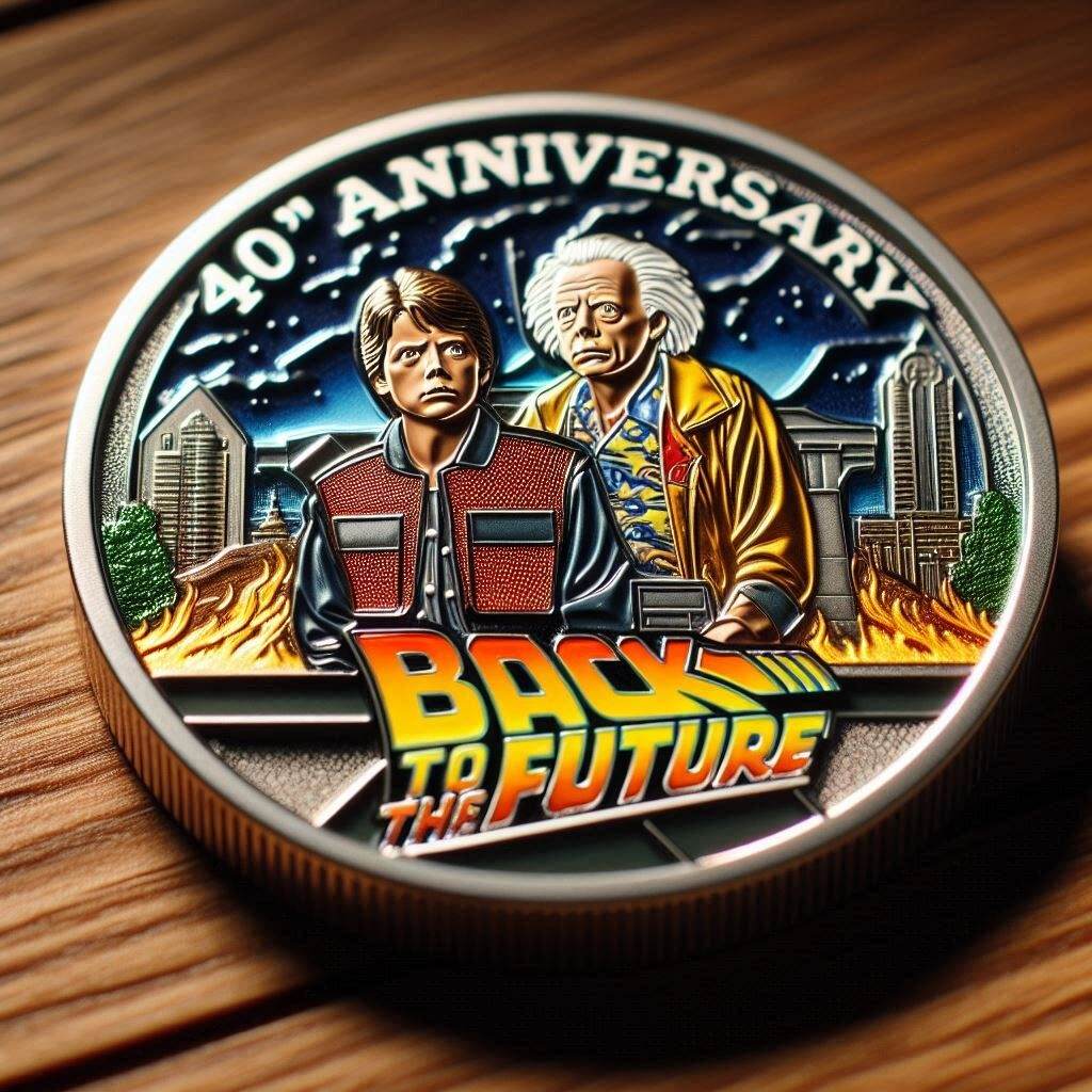 Back to the Future 40th Anniversary Coin