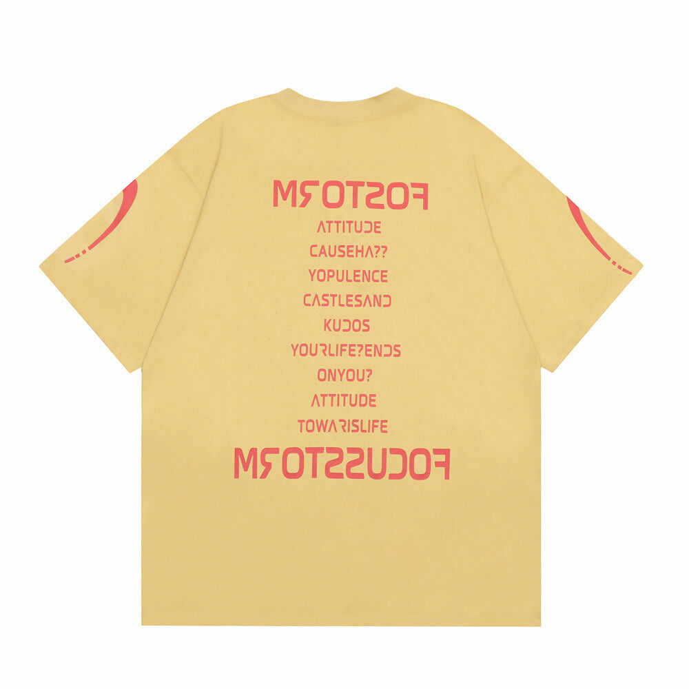 Fashion Letter Cotton T-shirt Summer Men