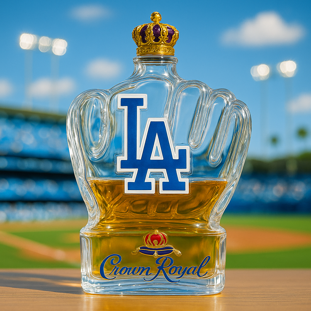 Dodgers Glove Whiskey Bottle