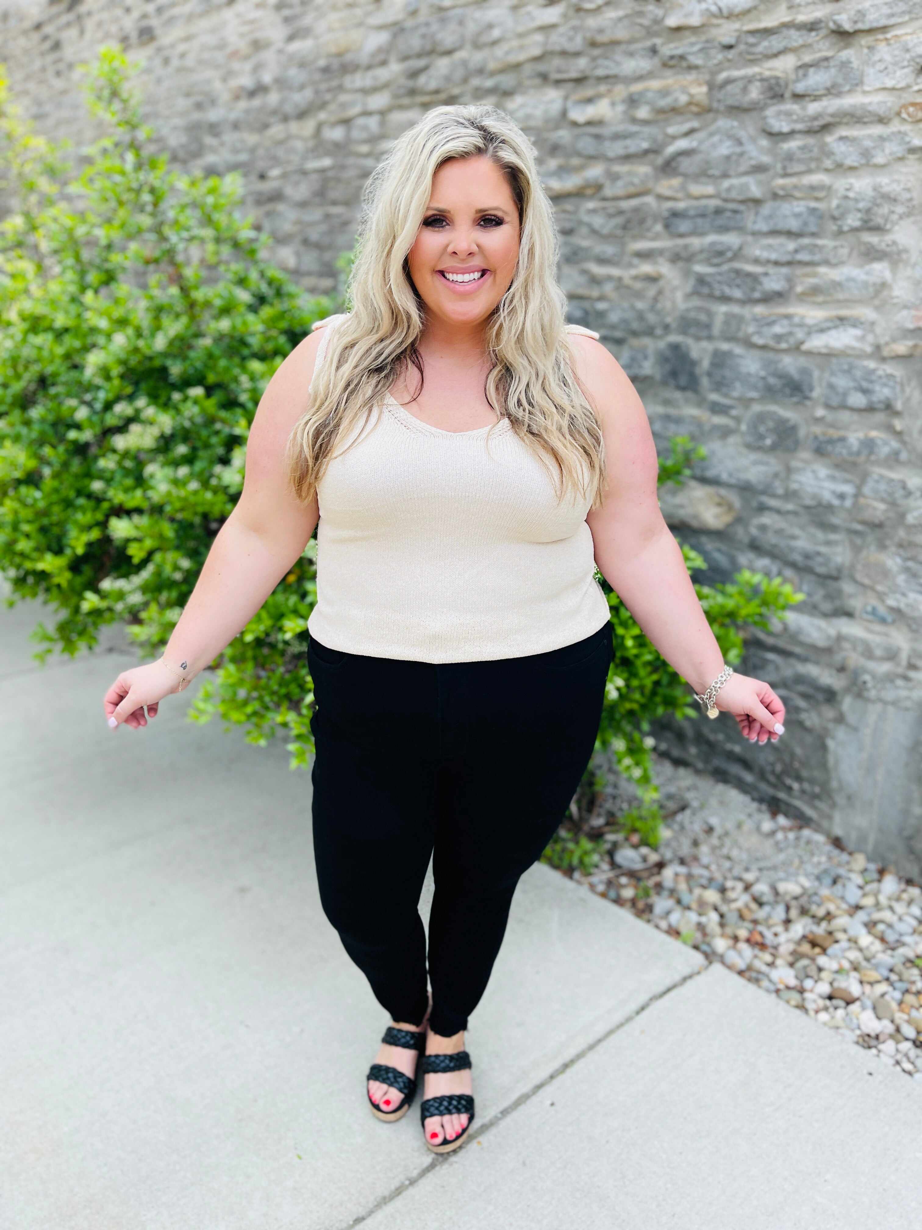 MARKDOWNS! Tummy Control Black Skinny Jeans in Reg/Curvy Fifth Restock!
