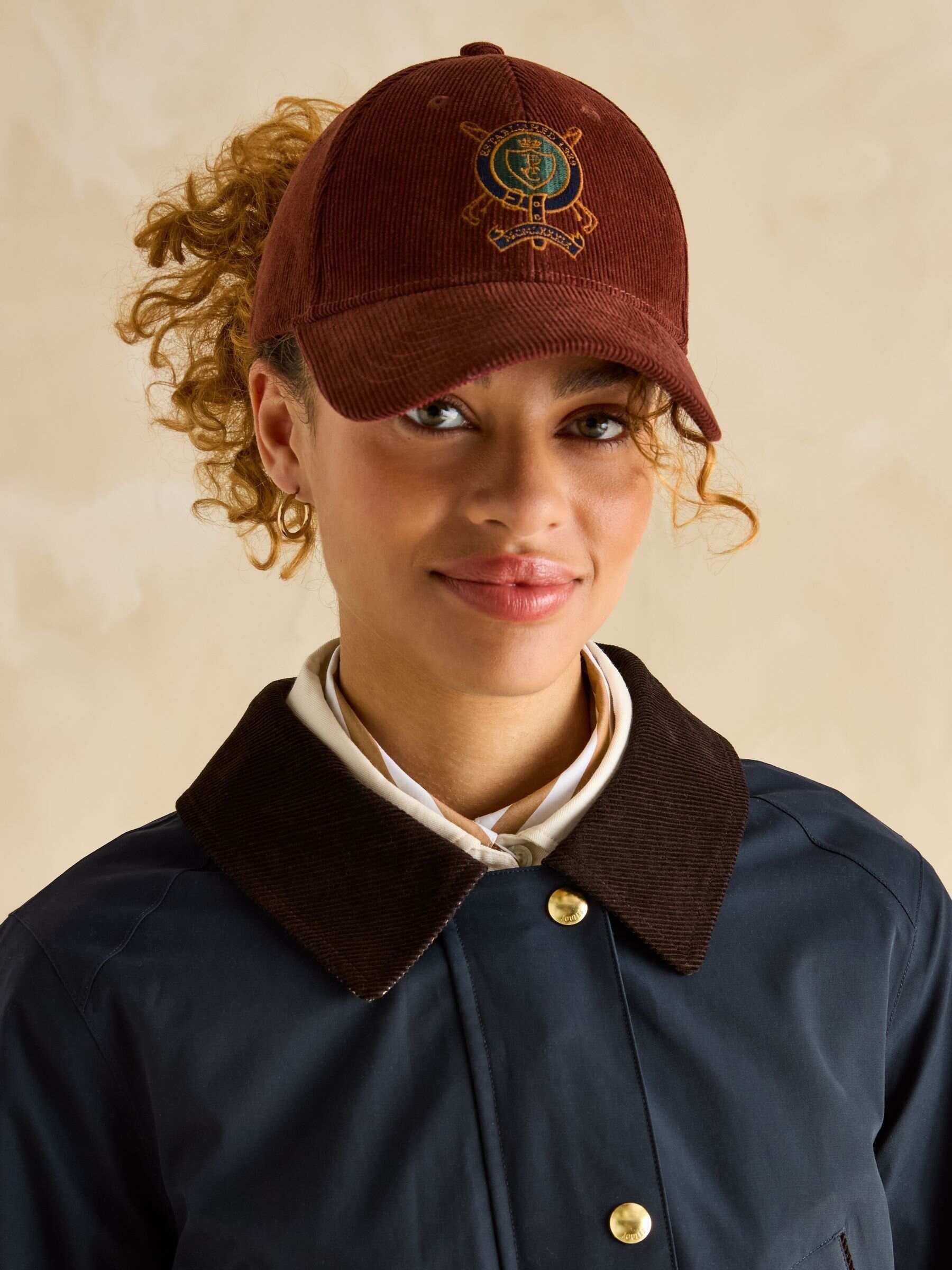 Katherine Navy Blue Waterproof Heritage Coat