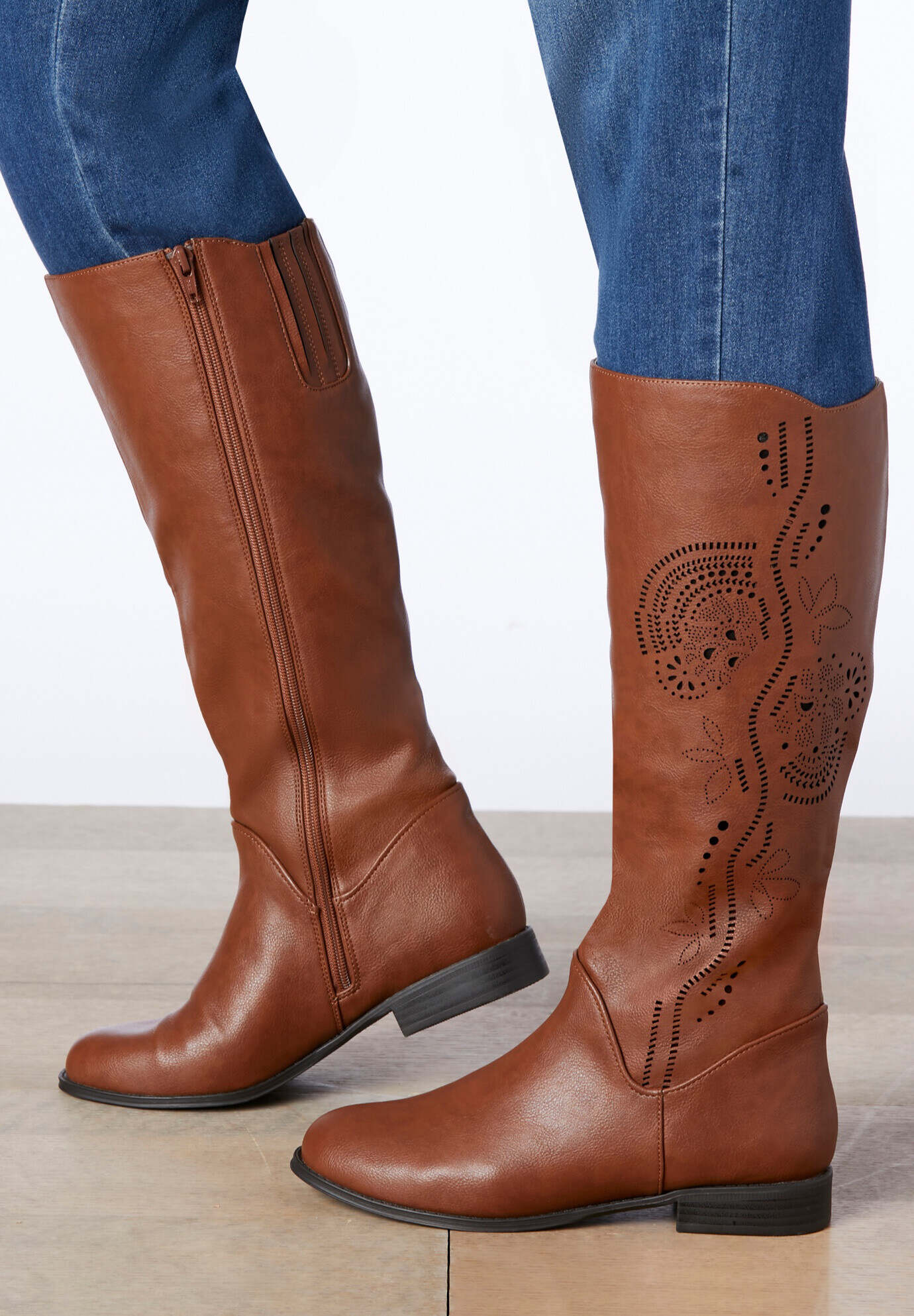 The Lili Wide Calf Boot