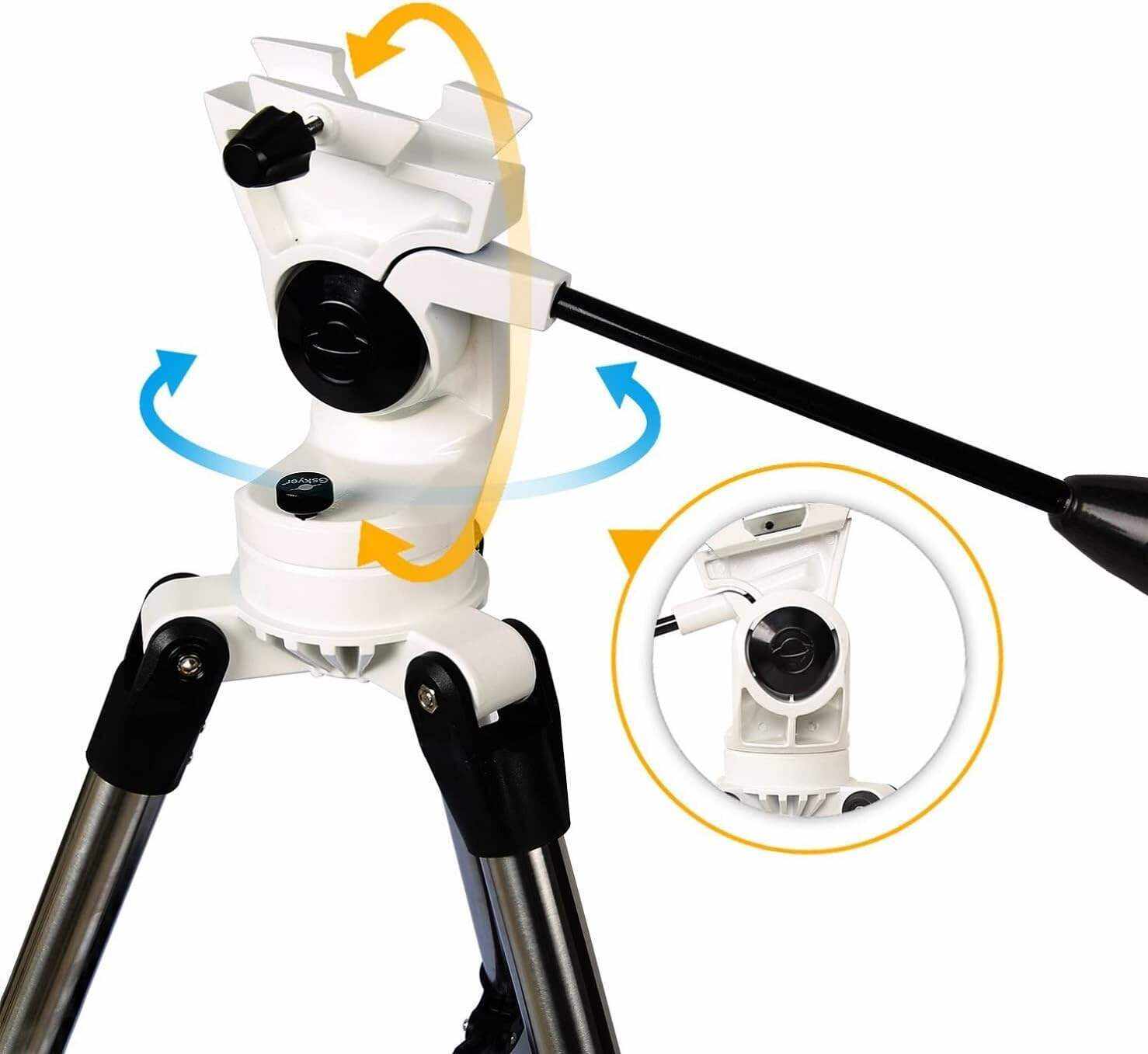 Gskyer Telescope 600x90mm AZ Astronomical Refractor Telescope for Kids, Adults Astronomy, German Technology Scope