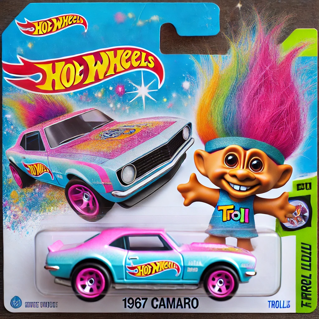 Hot Wheels Trolls Doll '67 Camaro