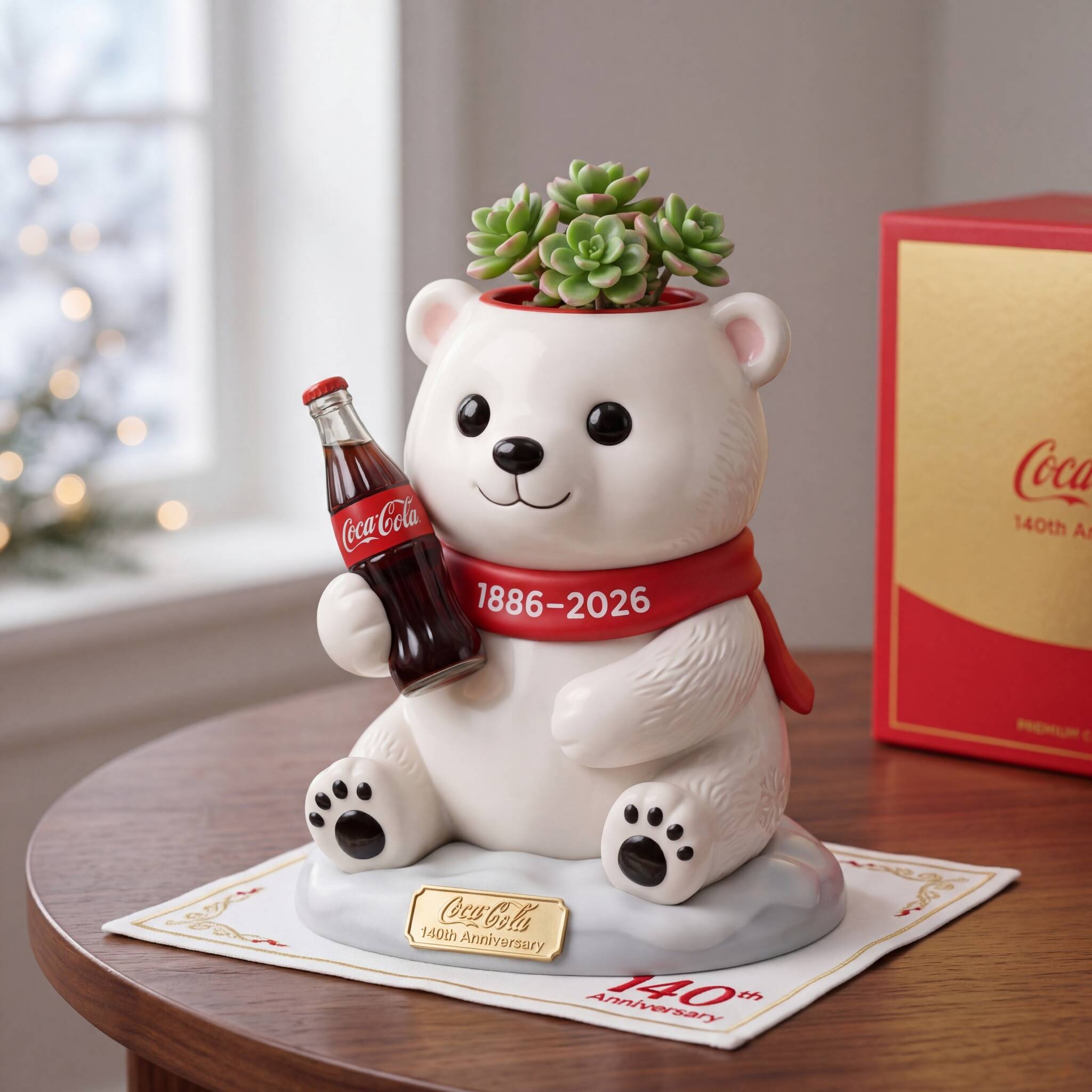 🔥Coca‑Cola 140th Anniversary flowerpot