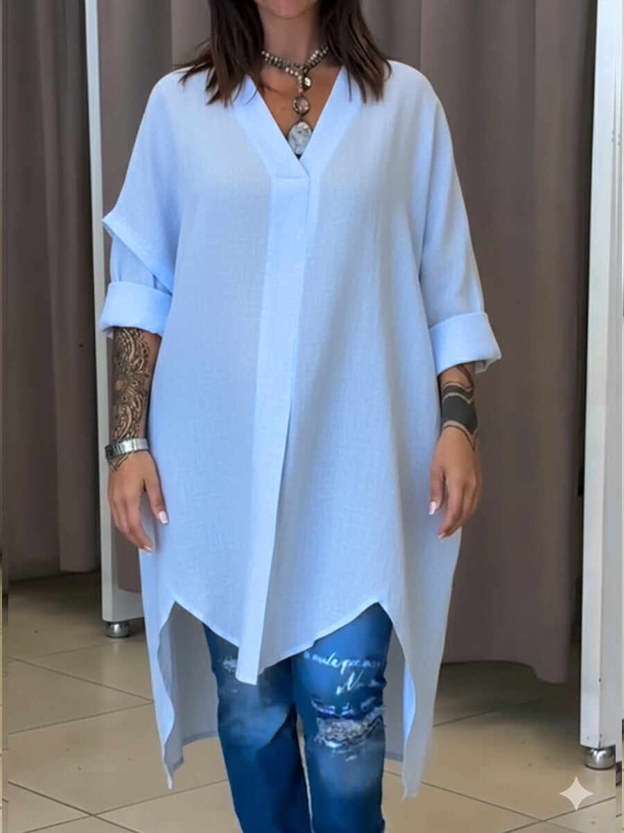 🔥Summer Arrivals🌟Women's Casual Linen And Cotton Shirt