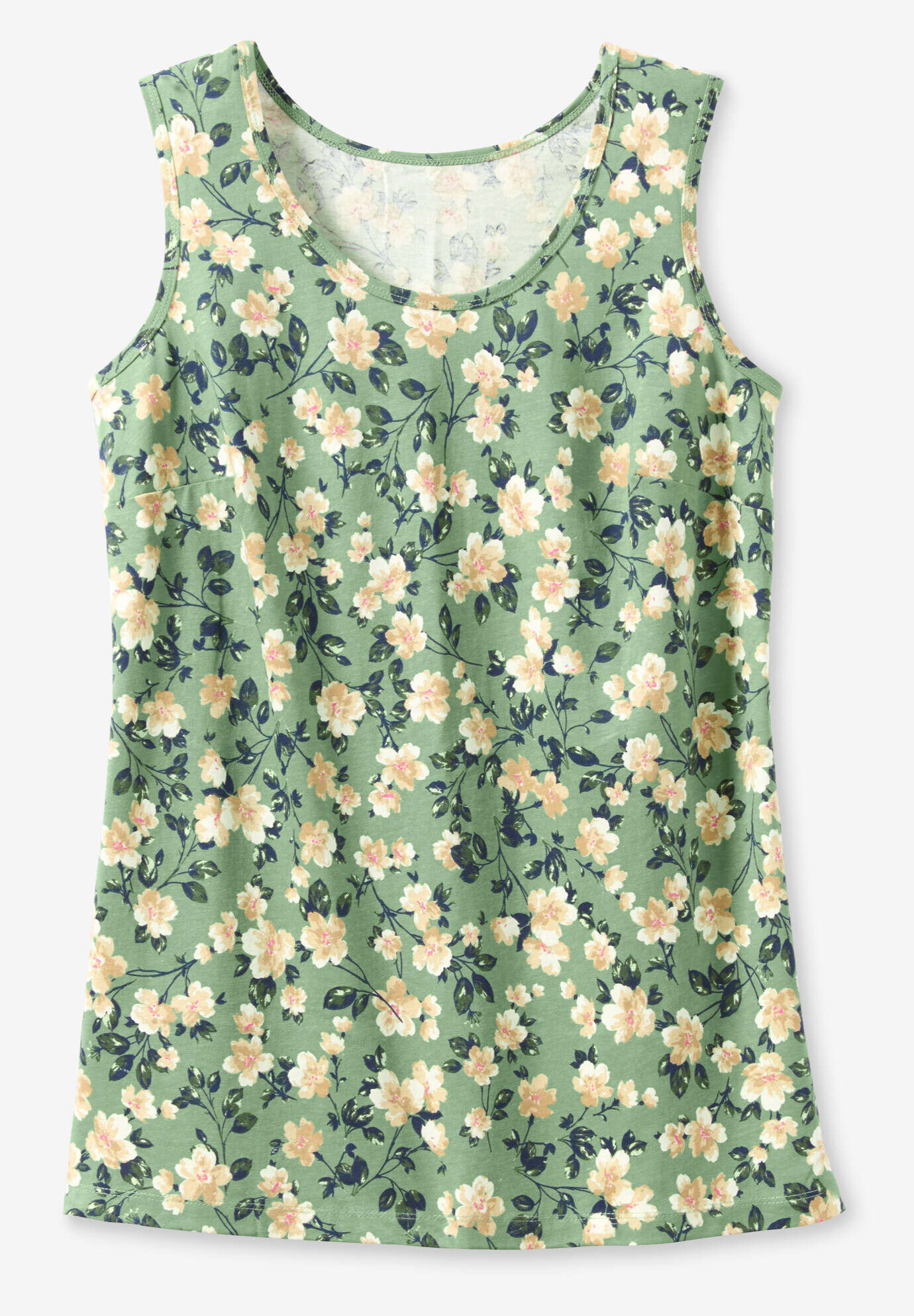 Perfect Printed Scoopneck Tank