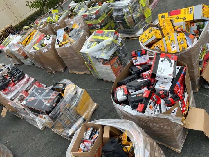 🎁2024 NEW Customer Returns Tool Pallets Online⭐Buy 7 FOOT TALL “MONSTER” PALLETS Online