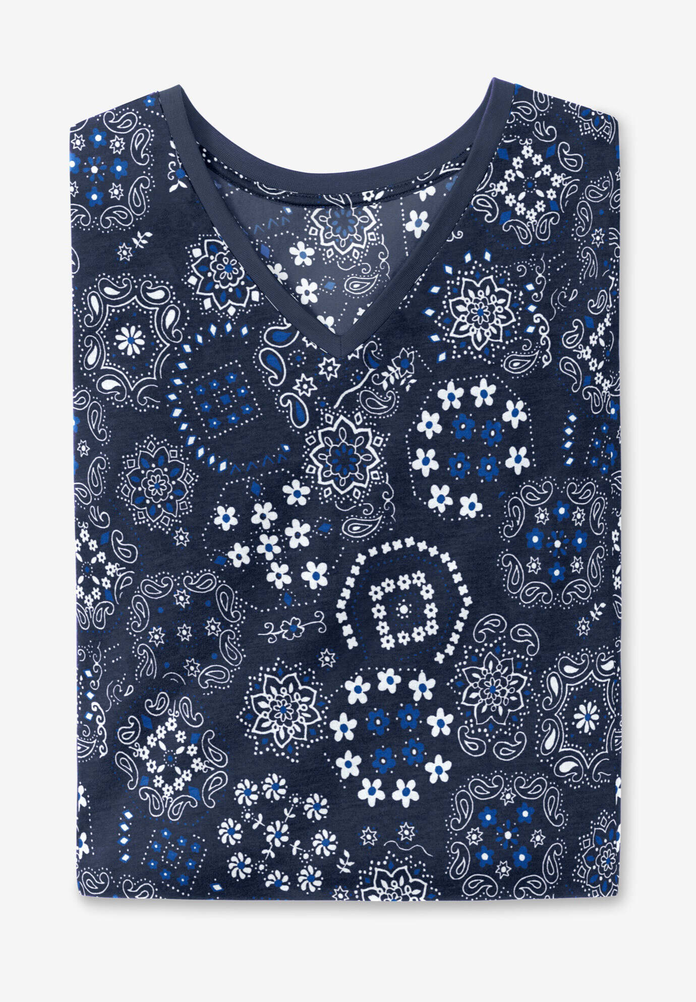 Cuffed Americana Print Tee