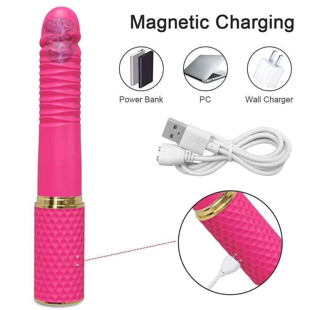 Telescopic Dildo Vibrator – Automatic G-Spot Thrusting Toy