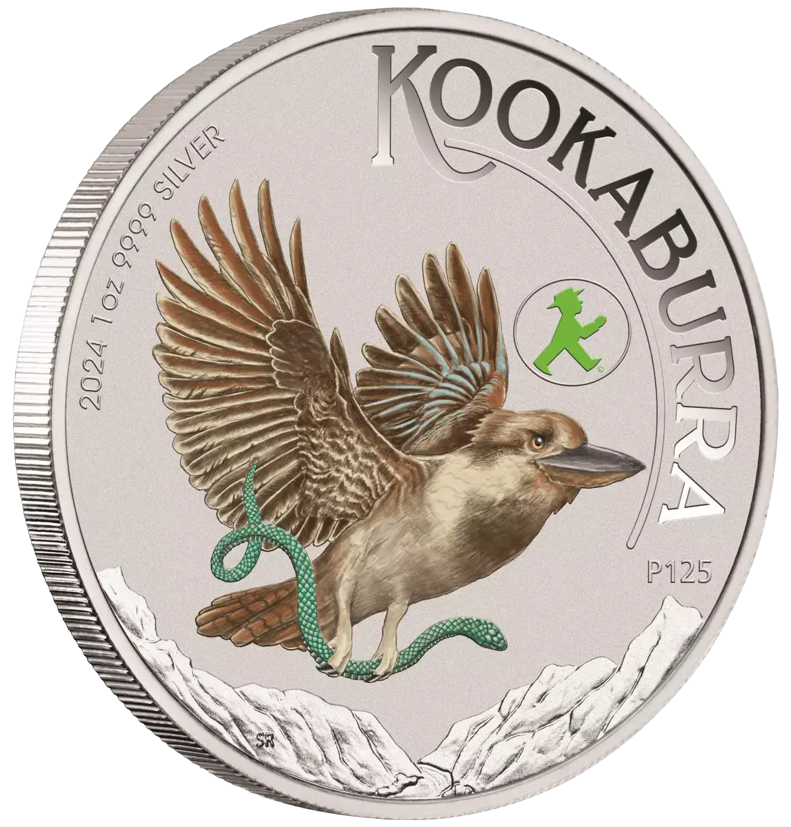 2024 WMF Kookaburra 1oz Silver Coloured Coin-NGC