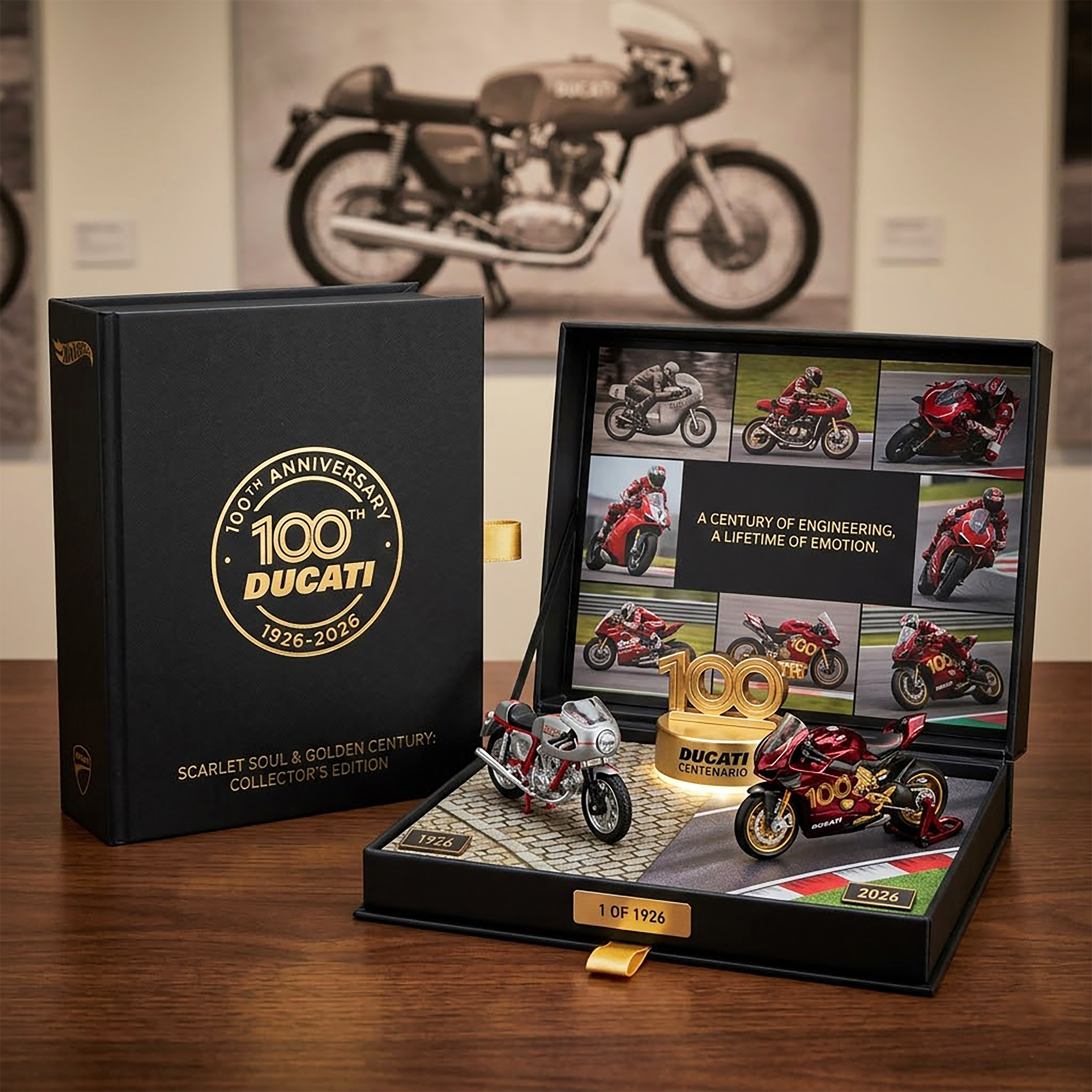 Ducati 100th Anniversary 1926-2026 Collector's Diecast Model Set!