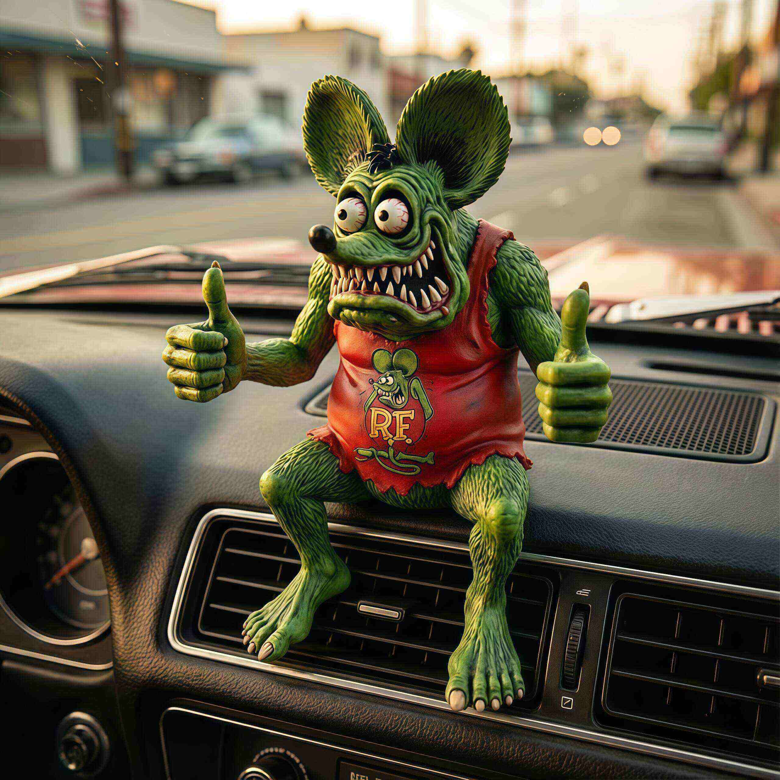 Rat Fink Decorative Figurine