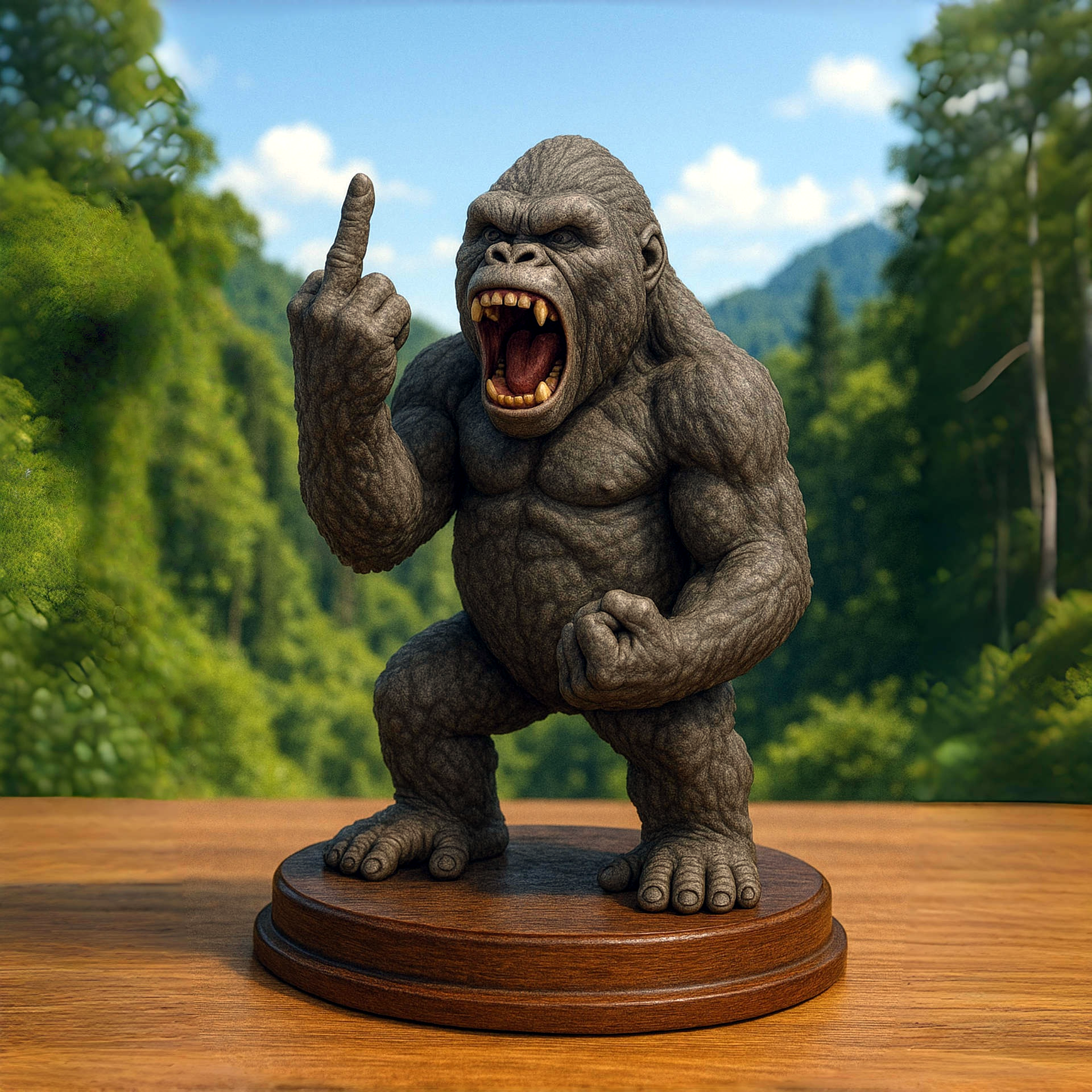 Middle Finger Godzilla