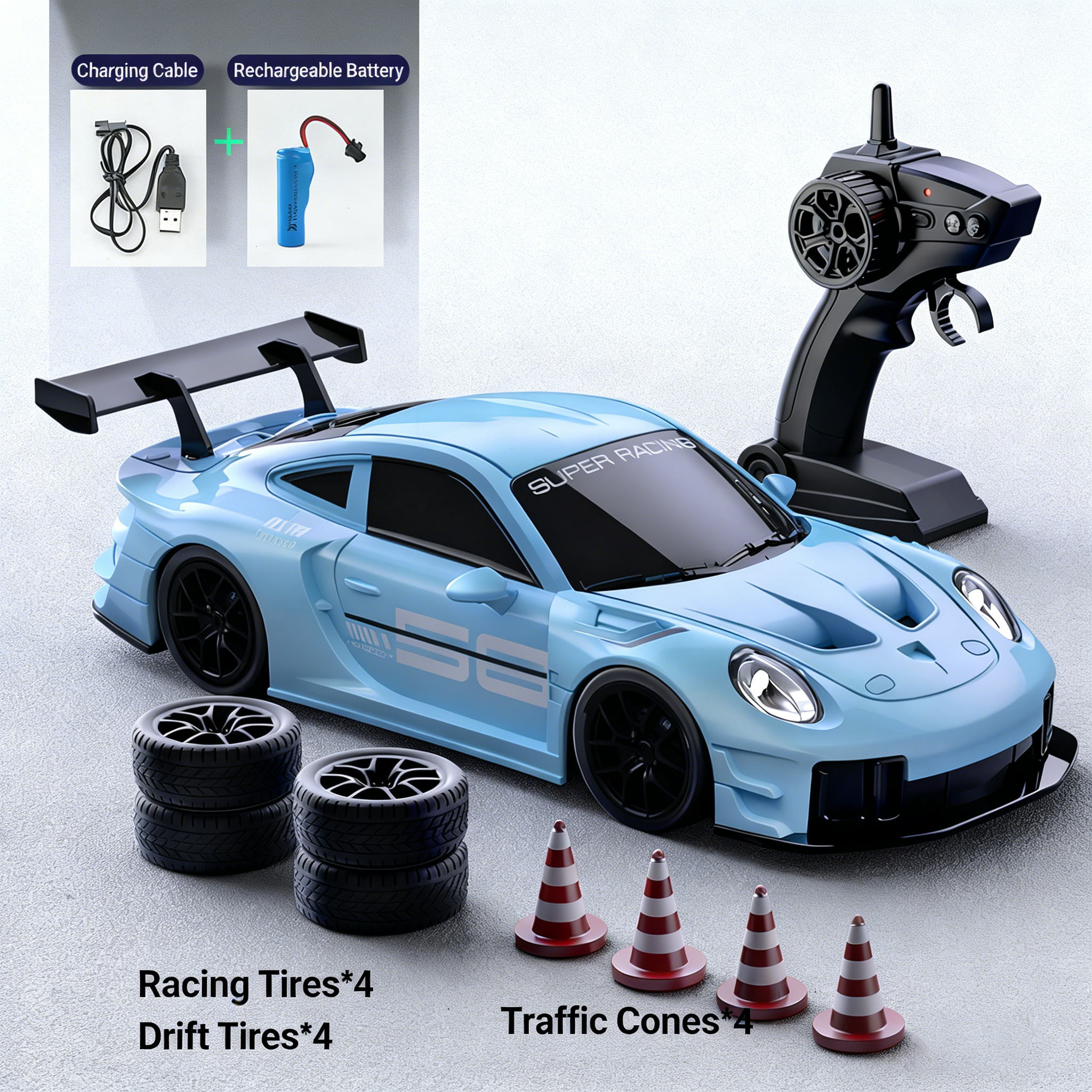 🎁Best Drift Toy Gift for Kids – High Speed RC Car