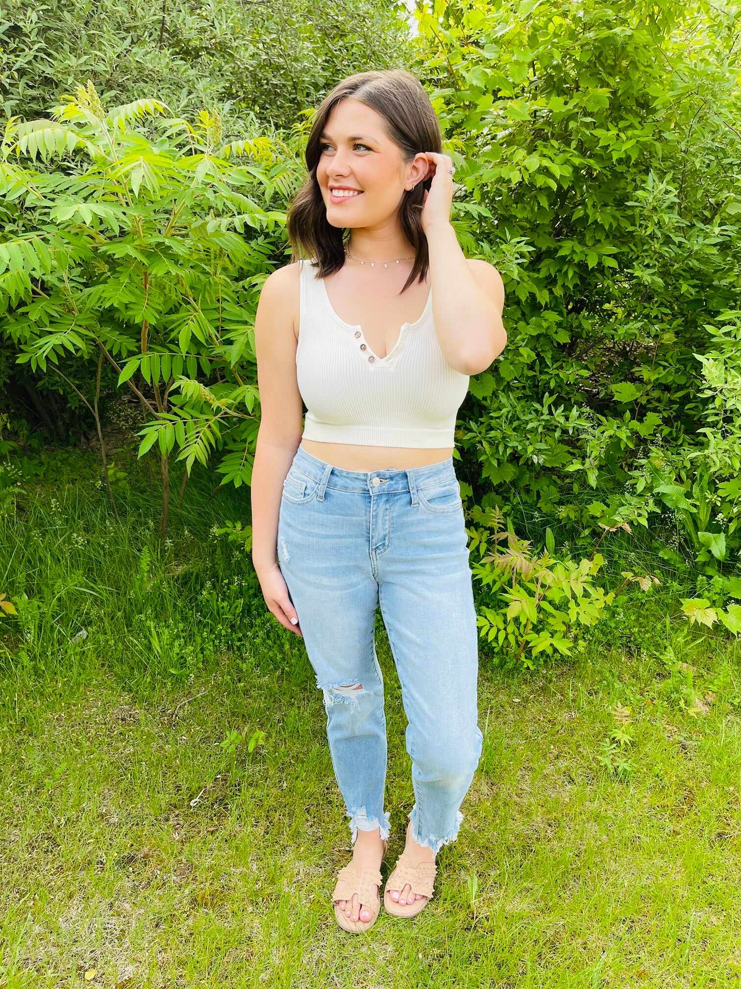 PLUS/REG Lighten Up Boyfriend Jeans