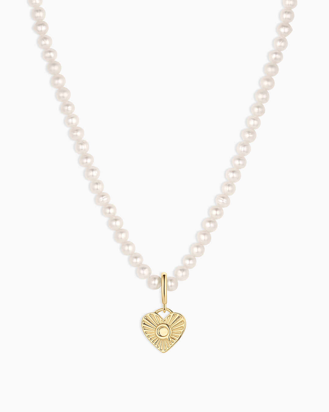 Vintage Heart Alphabet Charm Necklace