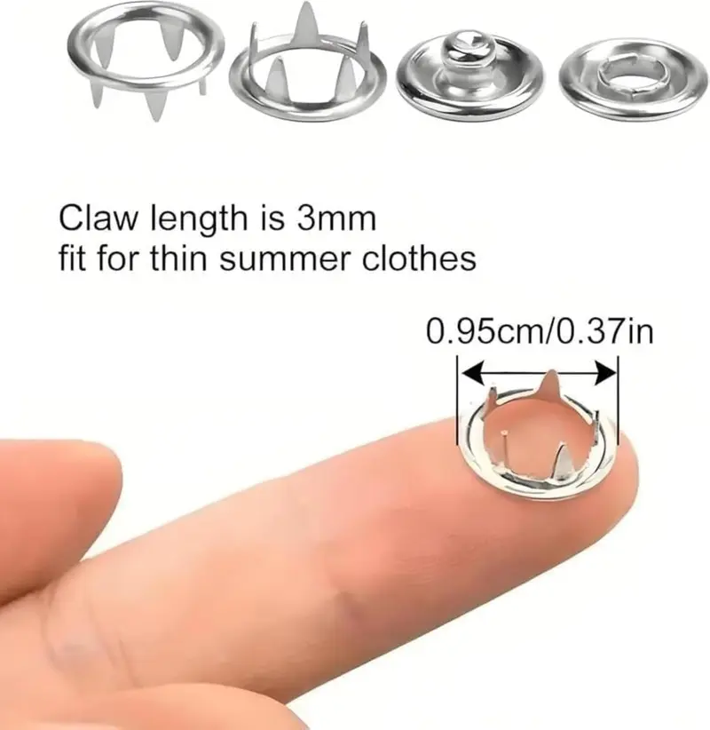 🔥Hot Sale 59% OFF✨100pcs Invisible Colored Metal Buckle