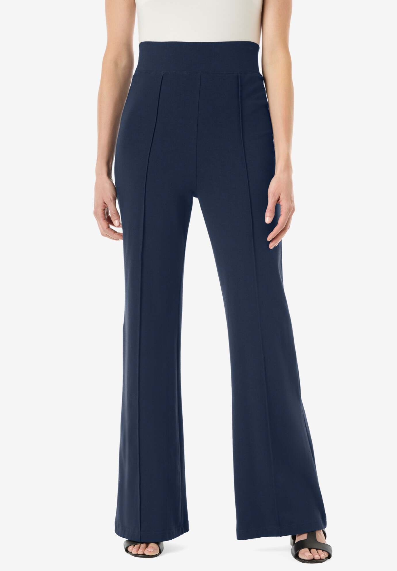 Secret Solutions™ Tummy Taming Wide-Leg Knit Pant