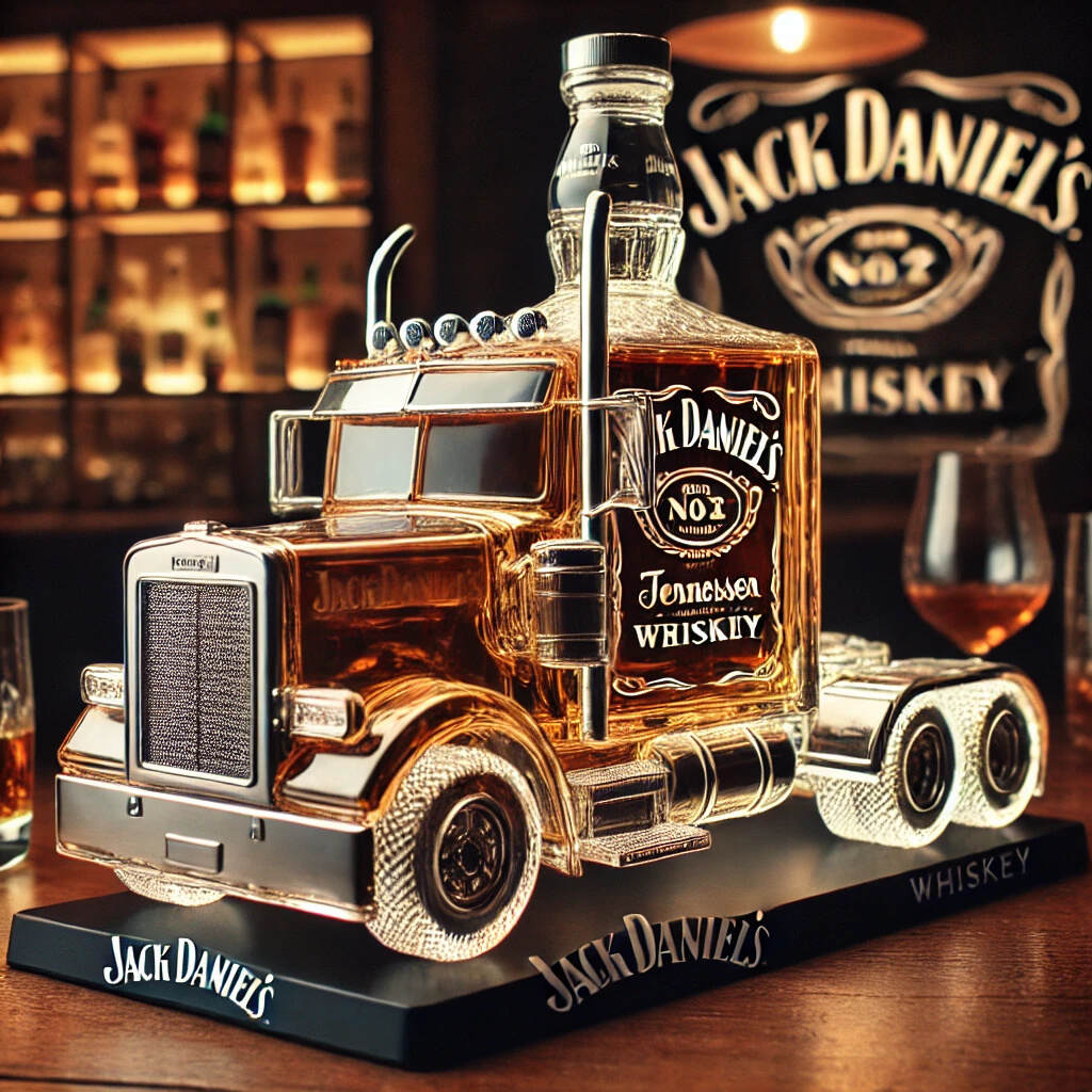 Classic Truck Whiskey Bottle