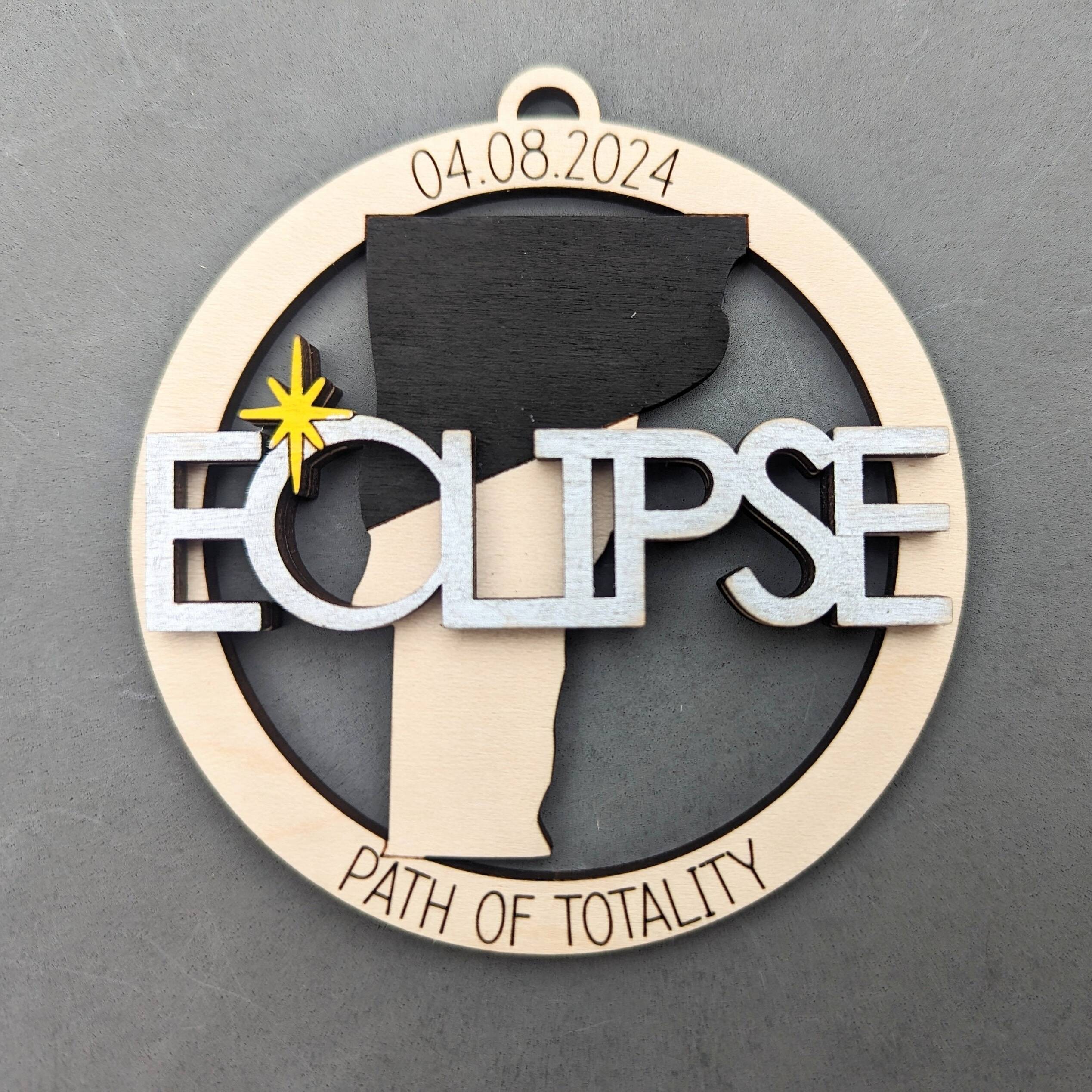 2024 Eclipse Keepsake | Path of Totality States Magnet or Ornament