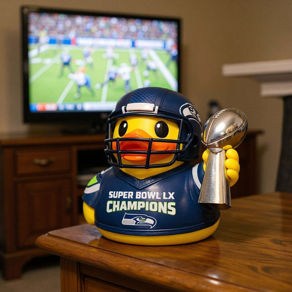 Seahawks 2026 Super Bowl LX Champion Duck