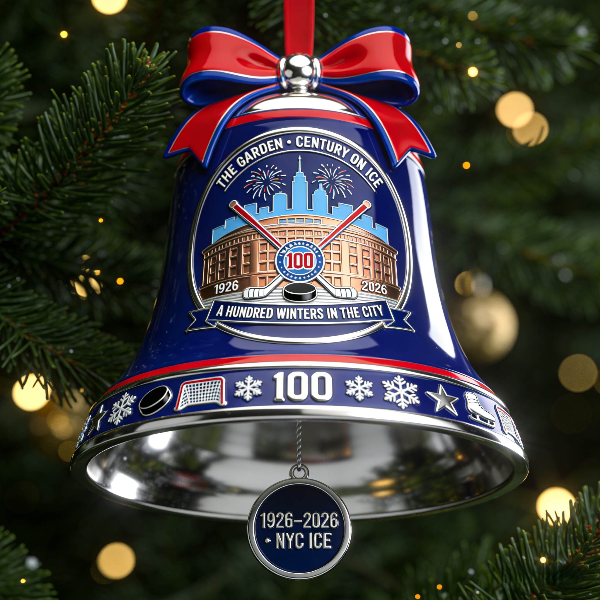 NYC Ice — 1926–2026 Centennial Bell Ornament