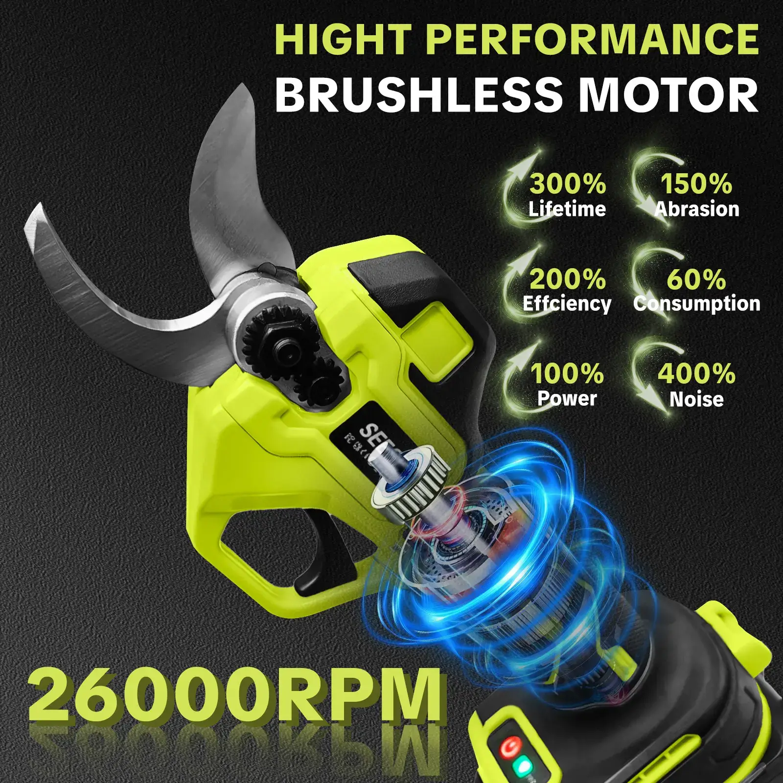 Electric Pruning Shears for Gardening: 1.25