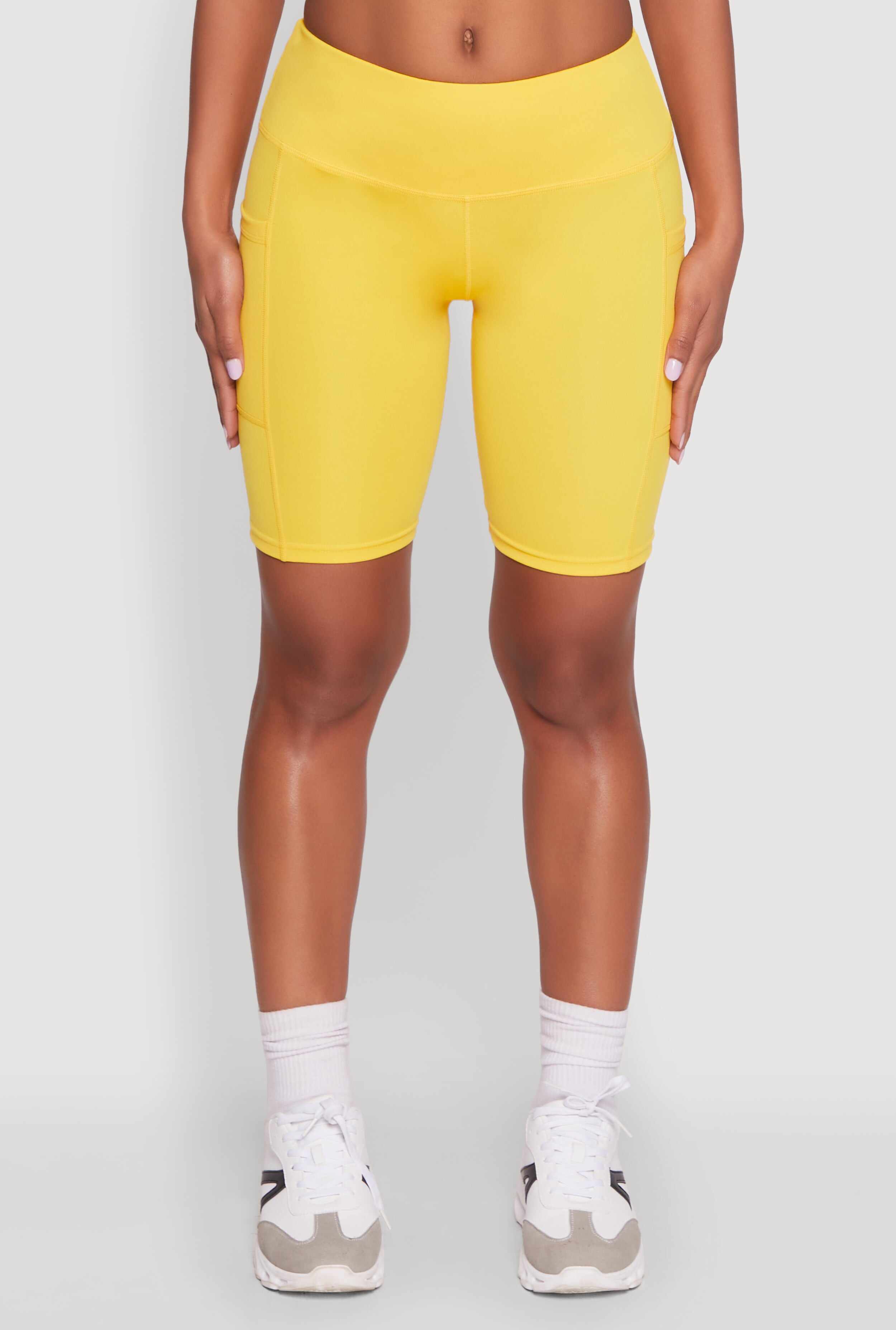 Stylish Bike Shorts with Tummy Tucker and Side Pockets