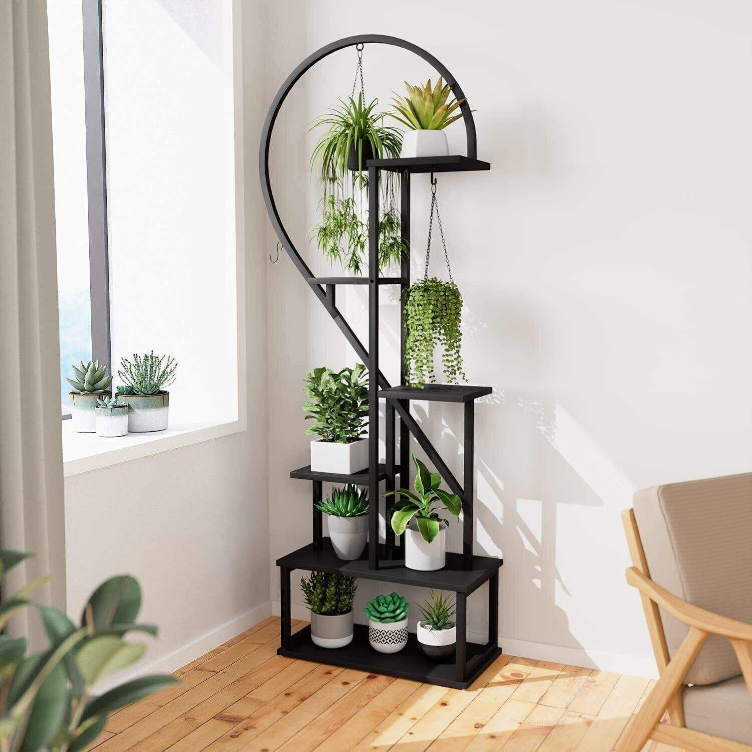 🎍Creative heart-shaped ladder plant frame🎍