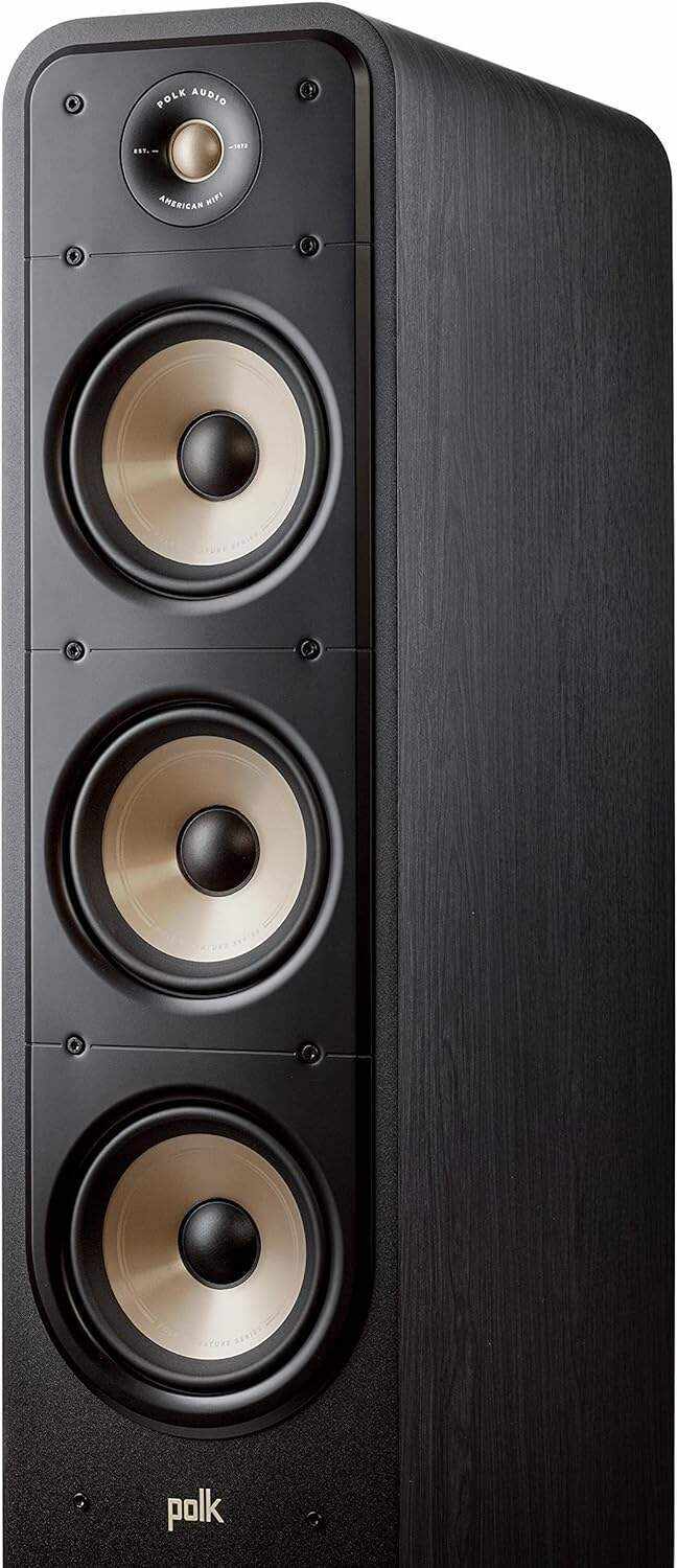 Polk Audio Signature Elite ES20 Bookshelf Speaker - Hi-Res Audio Certified,Dolby Atmos & DTS:X Compatible, 1