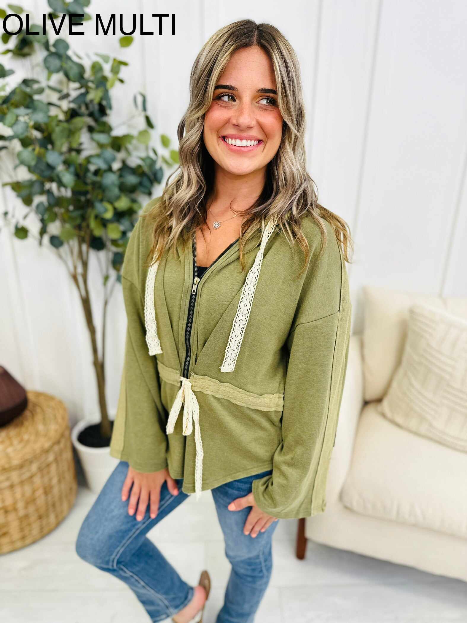 Sweeter Feelings Hooded Top- Multiple Colors!