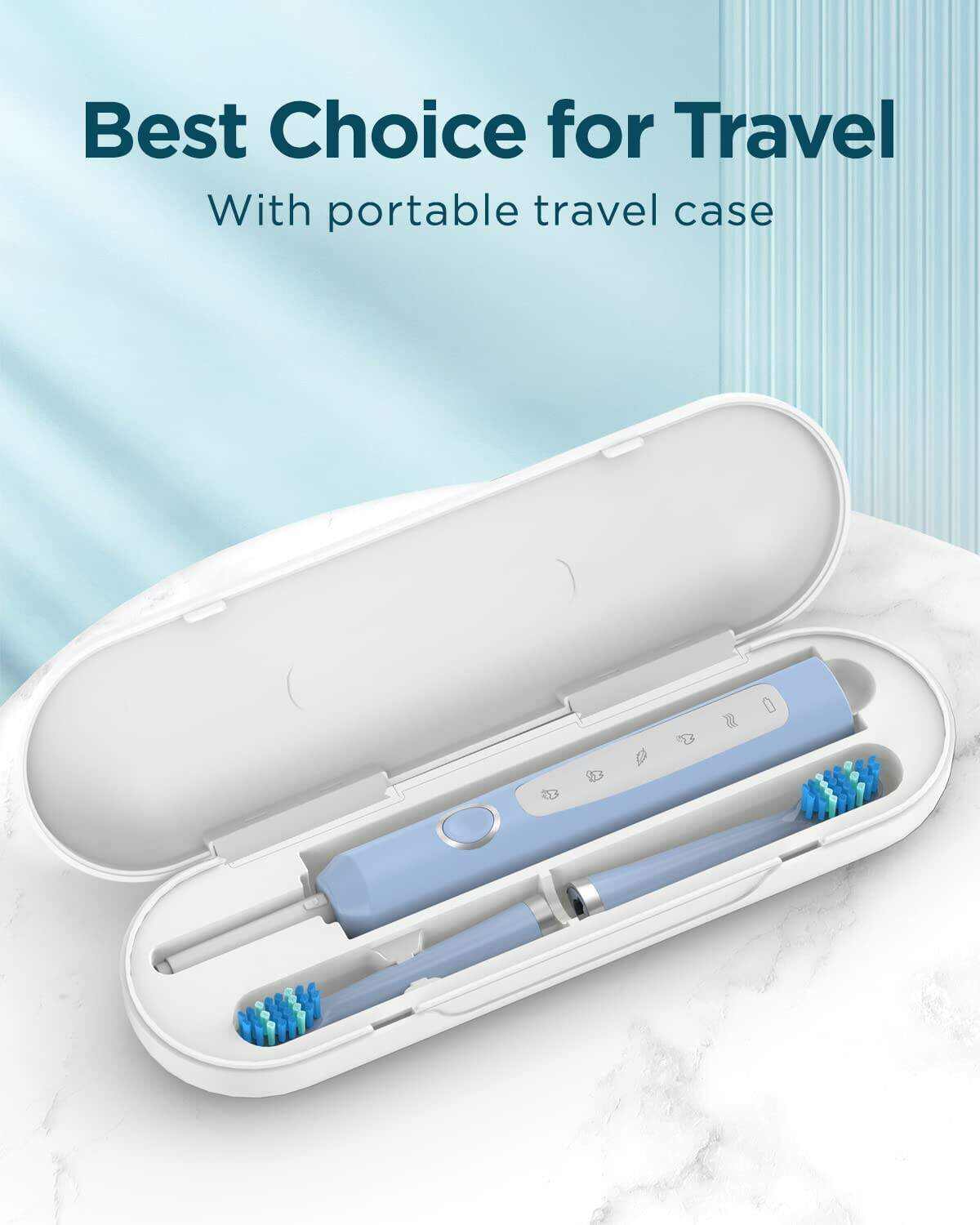 Sonic Electric Toothbrush for Adults - Rechargeable Electric Toothbrushes with 8 Brush Heads, & Travel Case,Teeth Whitening , Power Electric Toothbrush with Holder, Once Charge for 120 Days - H8 Pink