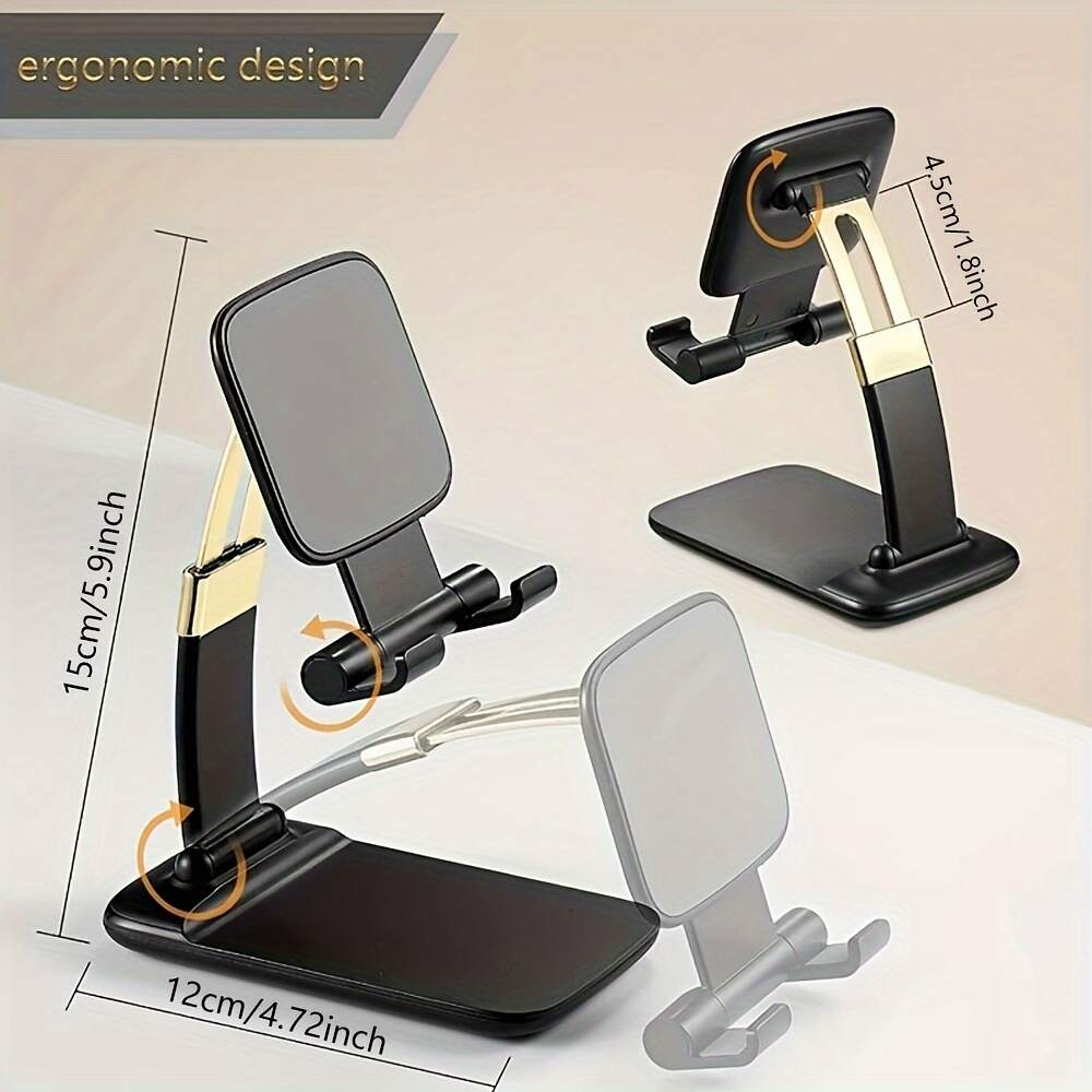 Desk Phone Holder, Foldable Hight Adjustable Phone Stand, Small And Flexible Compatible with Any Smartphones-L-311