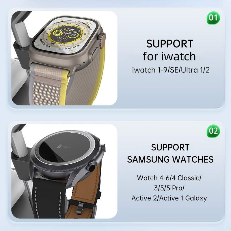 [Wireless 3in1 Charger] Wireless Charger 3in1 Charging Station - Compatible with iPhone 16 15 14 13 12 Series, AirPods, iWatch Series and Galaxy Watch Series