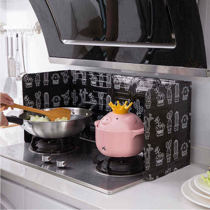 Aluminum Foldable Kitchen Gas Stove Baffle Plate