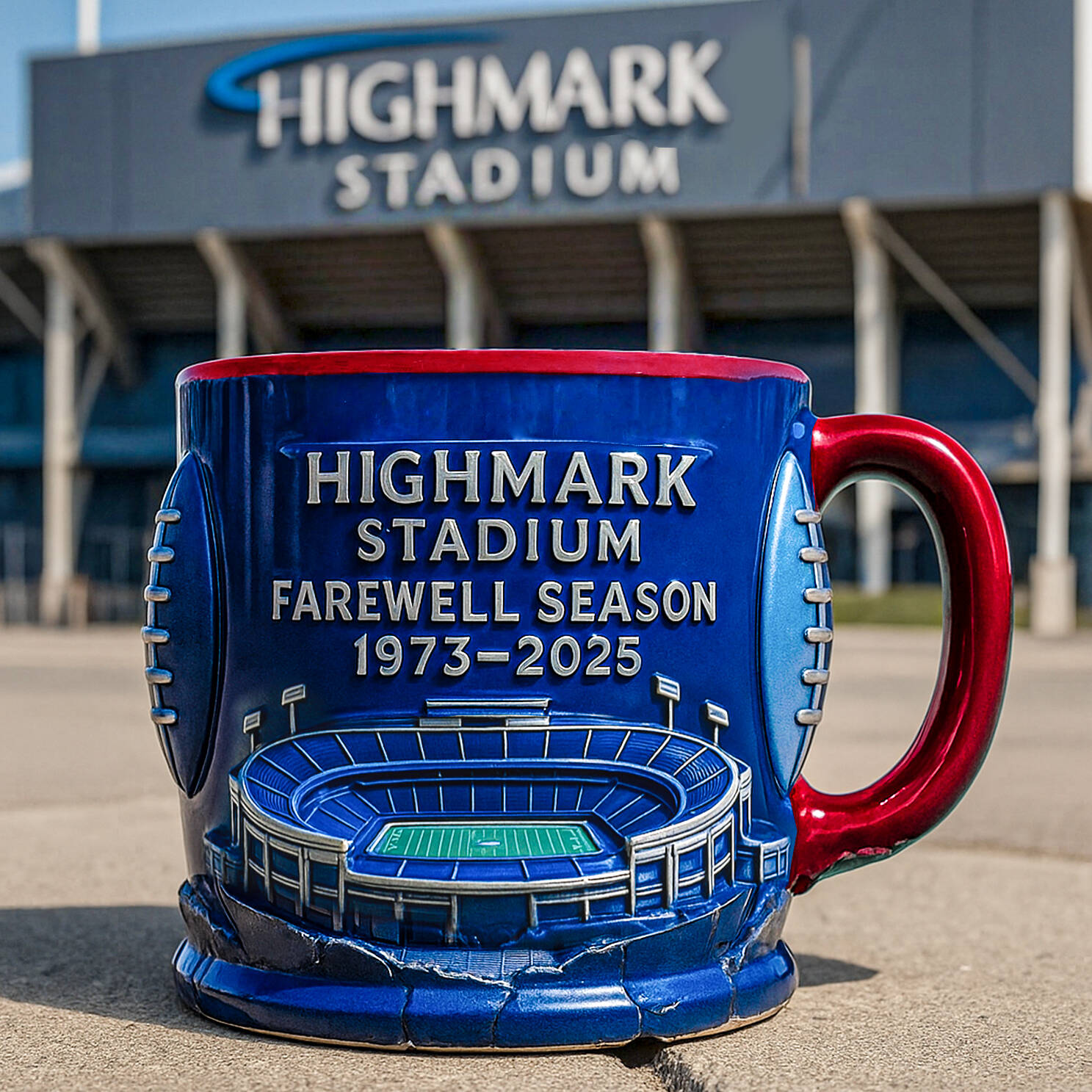 Highmark Stadium Farewell Season 3D Mug